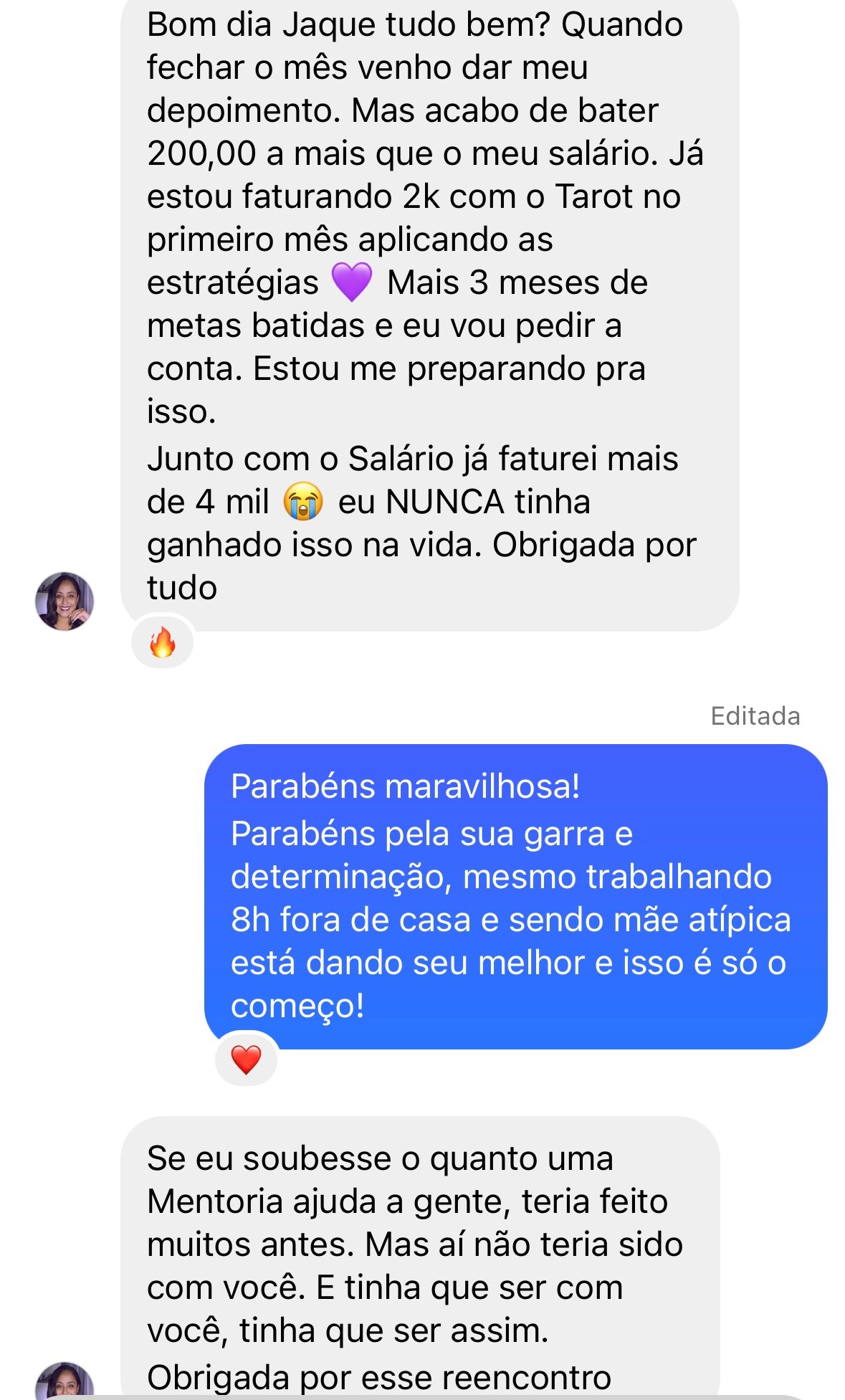 Depoimento Aluna